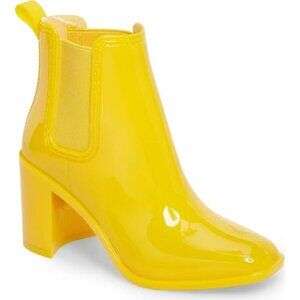 Jeffrey Campbell Yellow Heeled Rain Boots